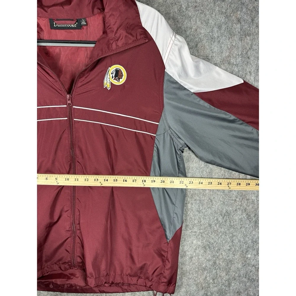 Vintage Dunbrooke Washington Redskins SI Windbreaker Jacket Mens L NFL